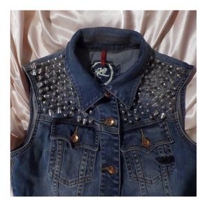 studded denim jacket